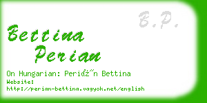 bettina perian business card